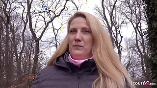 GERMAN SCOUT - Bootylicious Plus-size Cougar SABRINA PICKUP AND Tough STREET Audition Nail IN BERLIN